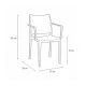 Terrace chair BHS-HoReCa KKA/GOMERA.FULL.GRAND.121/TI/STM