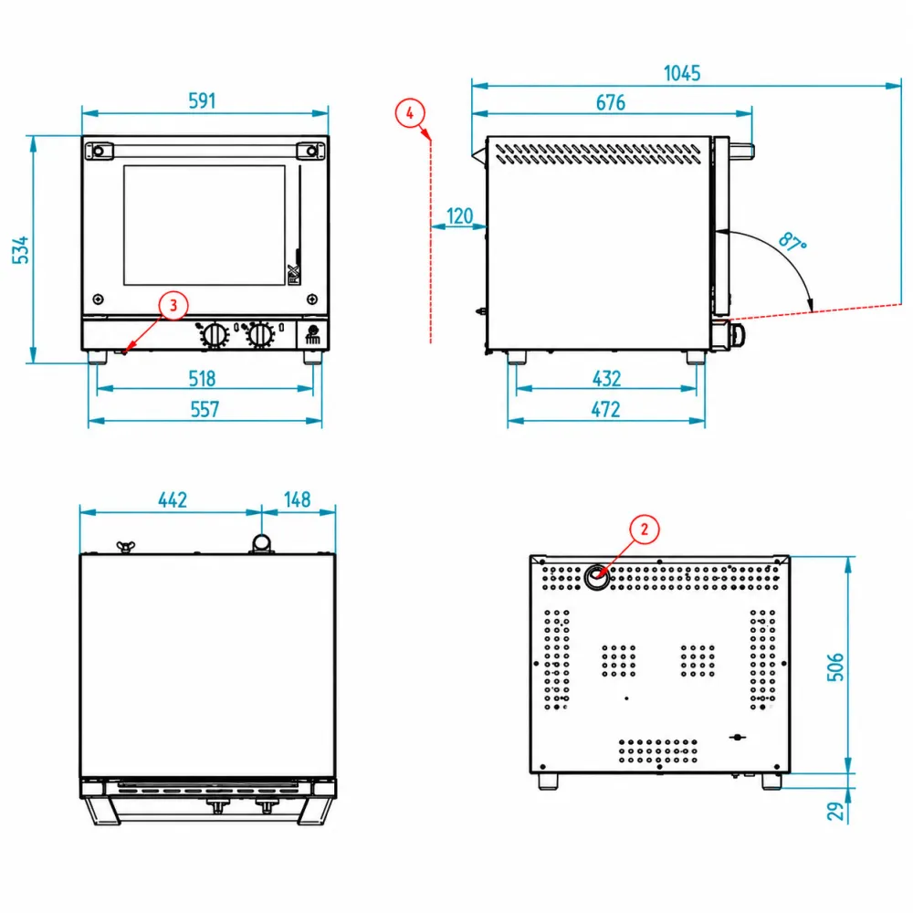 Convection oven FM industrial RX 304
