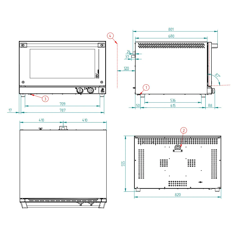 Convection oven FM industrial RX 604 PLUS