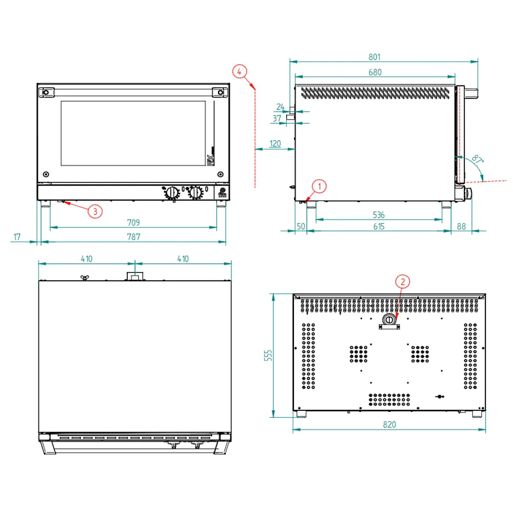 Convection oven FM industrial RX 604 PLUS HG