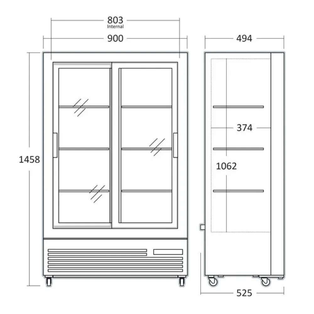 Bar refrigerator SCANDOMESTIC 263111DC287SLBC