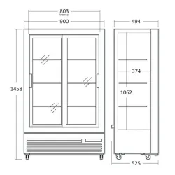 Bar refrigerator SCANDOMESTIC 263111DC287SLBC