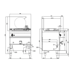 Gas boiling pot LOTUS 08350850