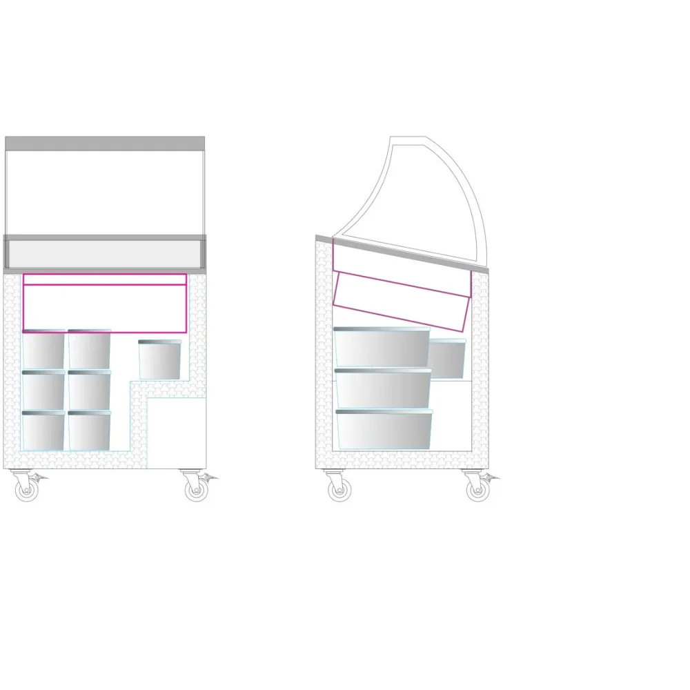 Ice Cream Display Cabinet TEFCOLD IC202SCE-SO