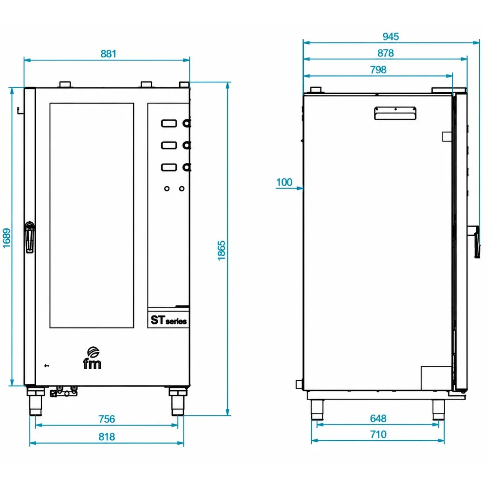 Electric convection oven STG 201 M T