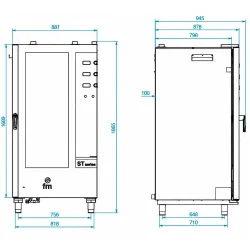 Electric convection oven STG 201 M T