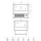 Horizontal impulse display cabinet SCANDOMESTIC 673113IMC1000BD