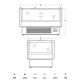 Horizontal impulse display cabinet SCANDOMESTIC 673113IMC1500BD
