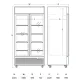 Refrigerated display cabinet SCANDOMESTIC 263111DCC802BWD