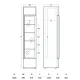 Refrigerated display cabinet SCANDOMESTIC 263111DC1500BSL