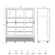 Refrigerated display cabinet SCANDOMESTIC 263111DC1500BSLD
