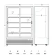 Refrigerated display cabinet SCANDOMESTIC 263111DC1300BSLD