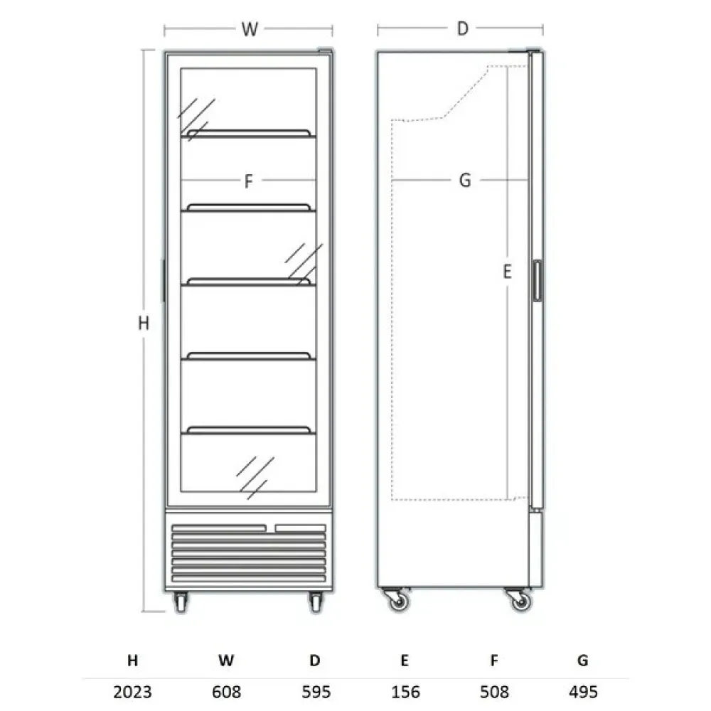 Refrigerated display cabinet SCANDOMESTIC 263111DC426BGD