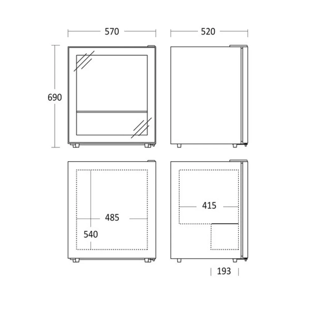 Display Freezer 92 L, DF92BC