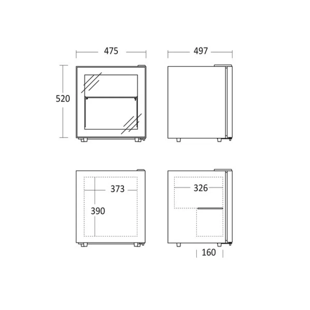 Display Freezer 40 L, DF40BC