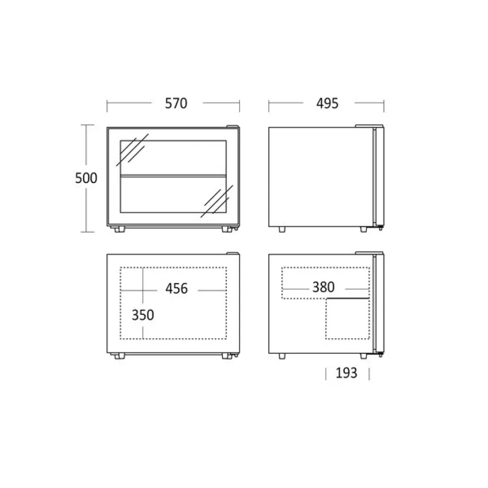 Display Freezer 45L, DF45BC