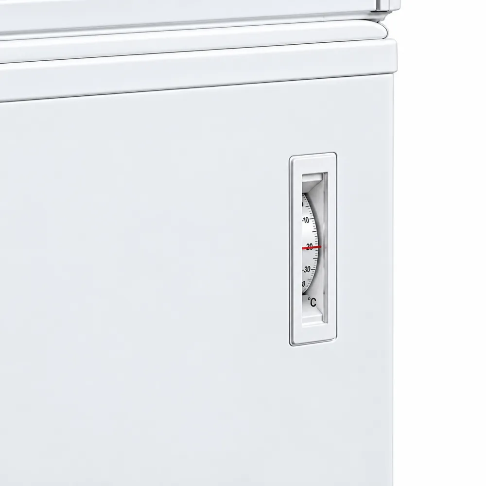 Chest freezer with two-piece lid, 565 L