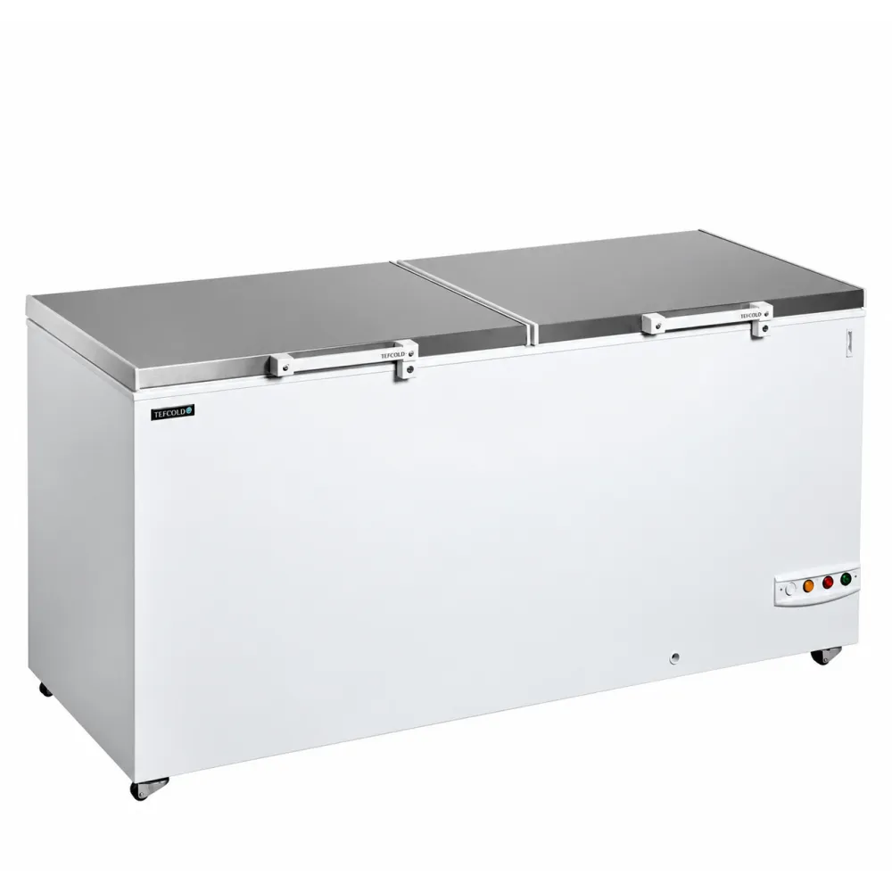 Chest freezer with stainless steel lid, 565 L