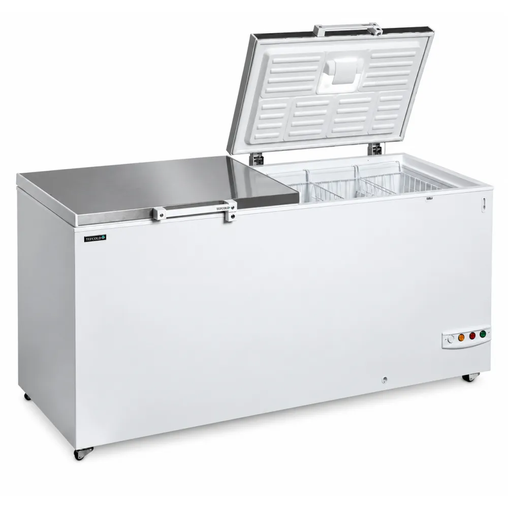Chest freezer with stainless steel lid, 565 L