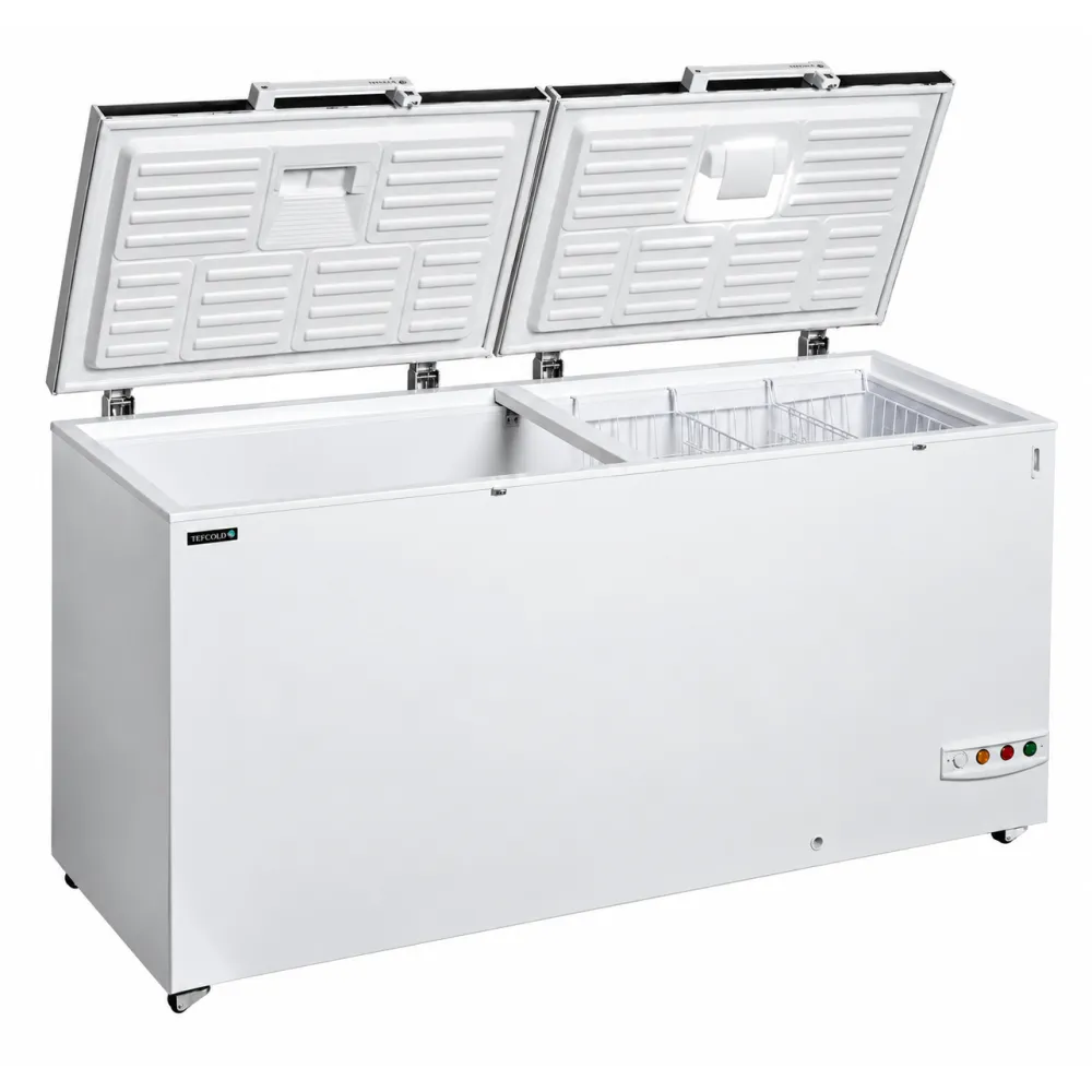 Chest freezer with stainless steel lid, 565 L