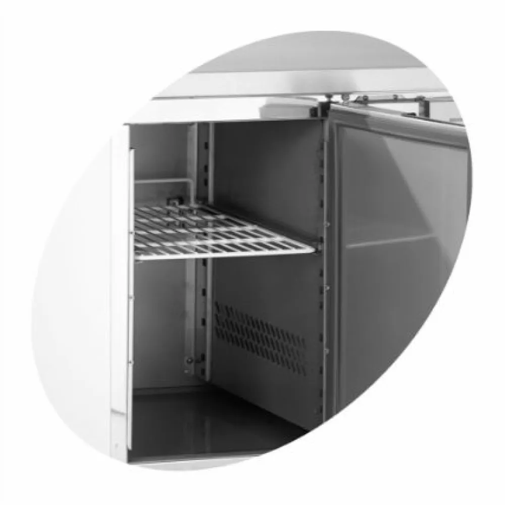 Counter refrigerator table without drawers TEFCOLD GS92
