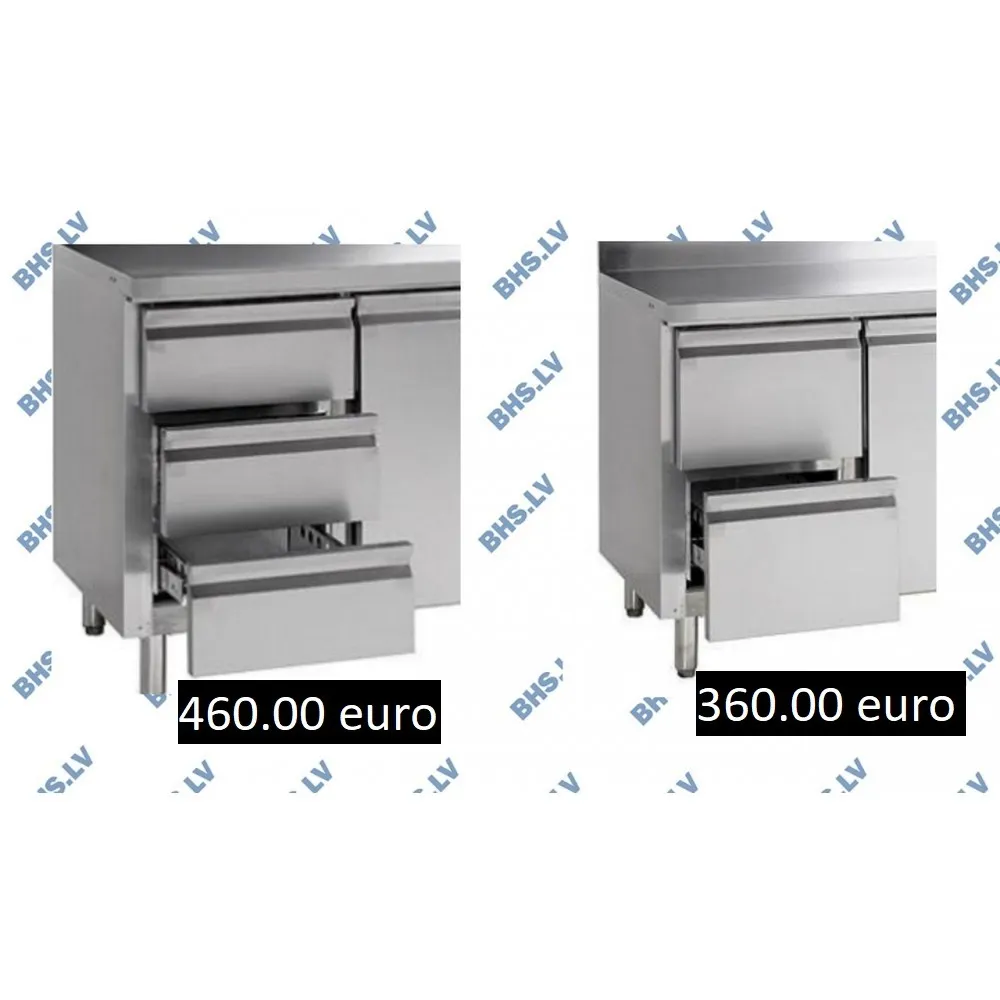 Counter refrigerator table without drawers TEFCOLD SS7200
