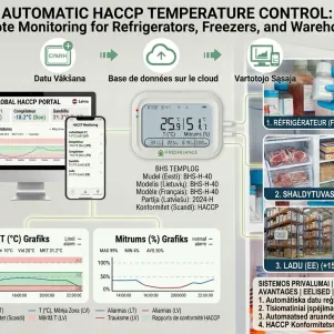 Automatic Temperature Monitoring for HACCP: Remote Monitoring of Refrigerators, Freezers and Storage Areas