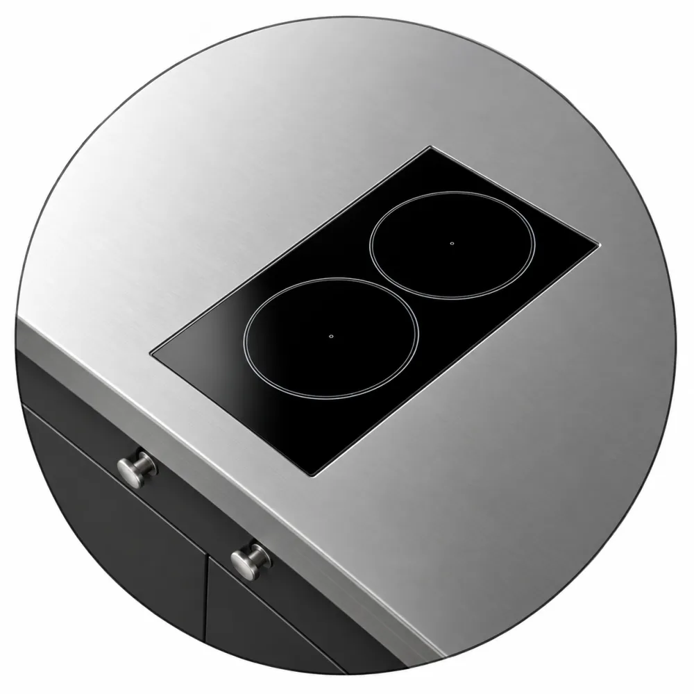 Induction cooktop Novameta Y-WIH500-2x1.85R-SP