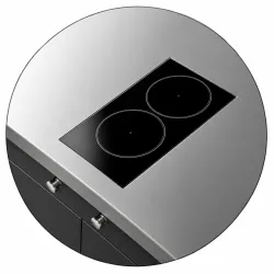 Induction cooktop Novameta Y-WIH500-2x1.85R-SP
