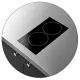 Induction cooktop Novameta Y-WIH500-2x1.85R-SP