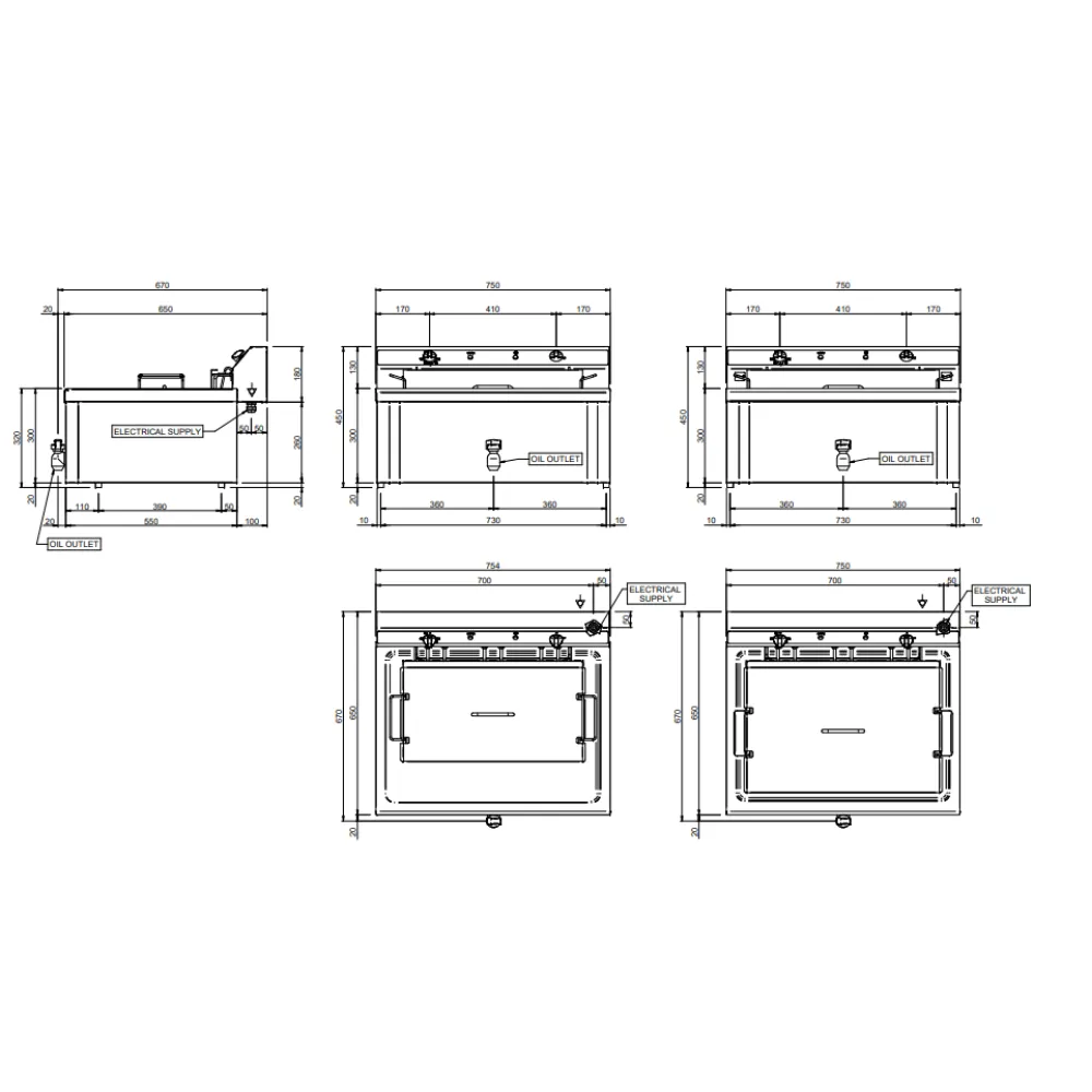 Electric fryer MBM EF20BP