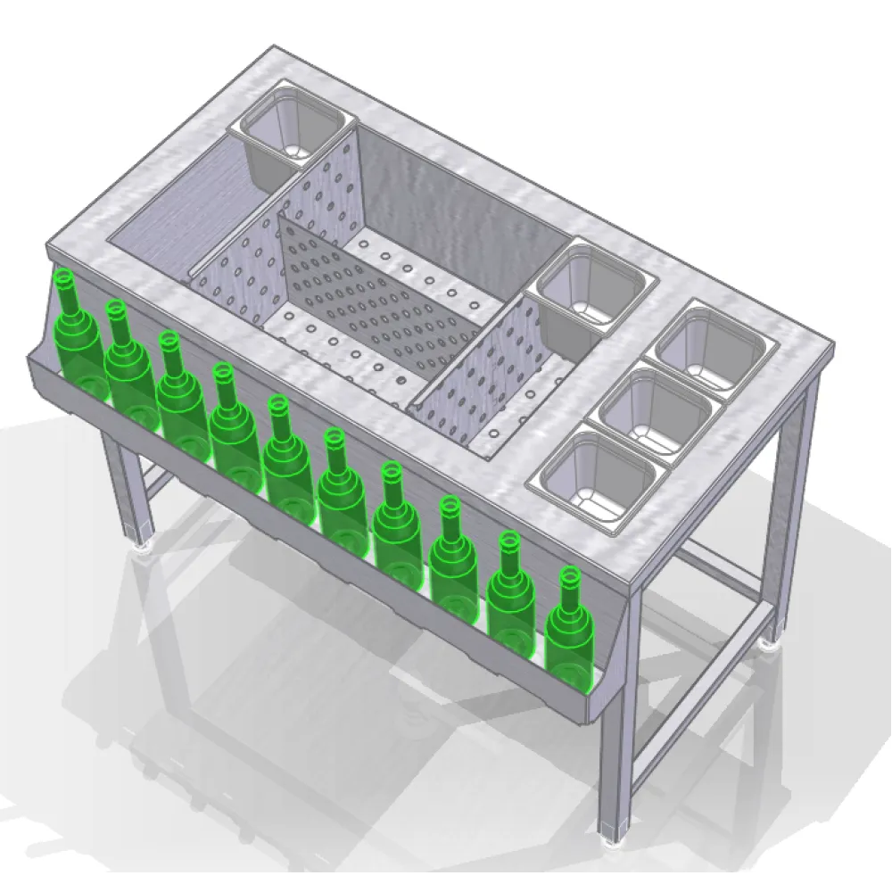 Ice table BHS-HoReCa BHS-7009-120/70/90