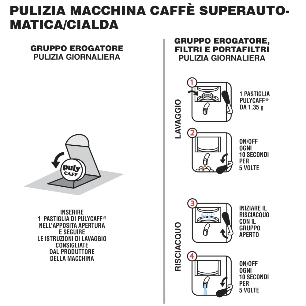 Coffee Machine Descaler and Milk System Cleaner Puly Caff 086600