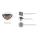 Central island ventilation hood with filters Novameta HNCA-140-140-48