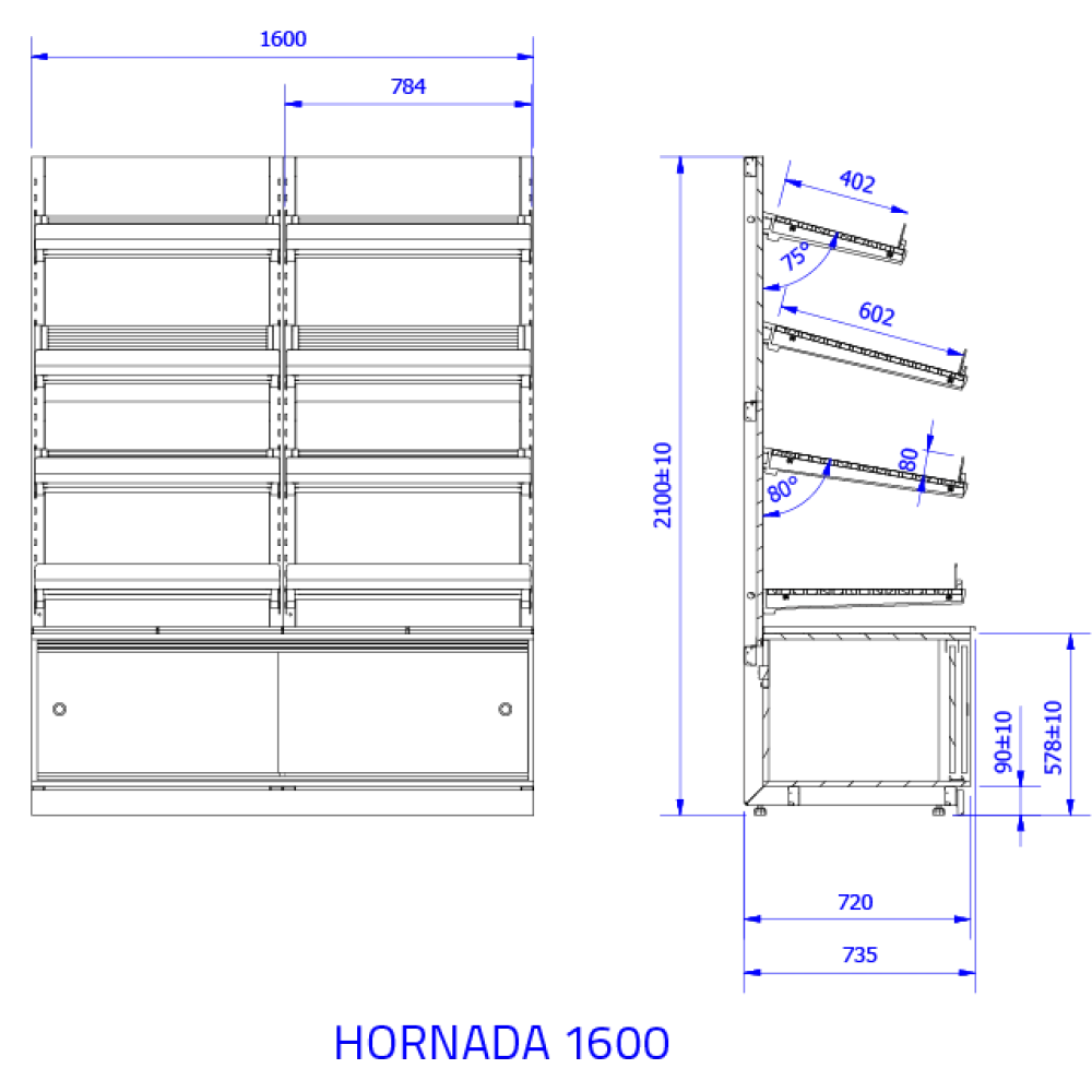 Display shelf IGLOO HR101