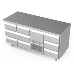 Refrigerated counter with drawers Novameta FP0-E323-172/70/90