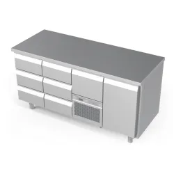 Refrigerated counter with drawers Novameta BHS-FP0-E345-172/70/90