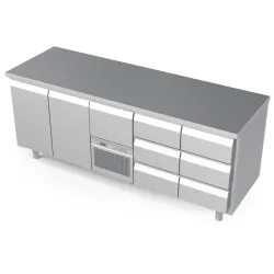 Refrigerated counter with drawers Novameta BHS-FP0-E446-213/70/90