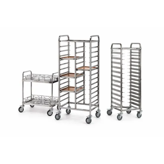 Trolleys, GN pastry pan trolleys, Canteen tray trolleys