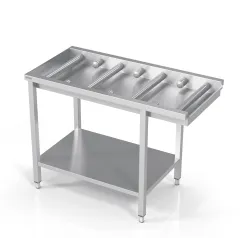 Table with shelf for small and large rollers Novameta BHS-MPLO-80/60/90