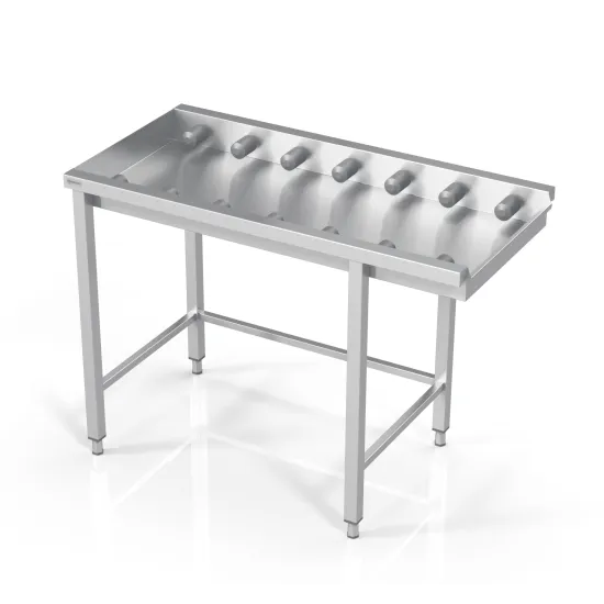 Table without Shelf, Small Rollers