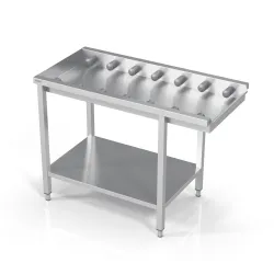 Table with shelf for small rollers Novameta BHS-TPLO-80/60/90