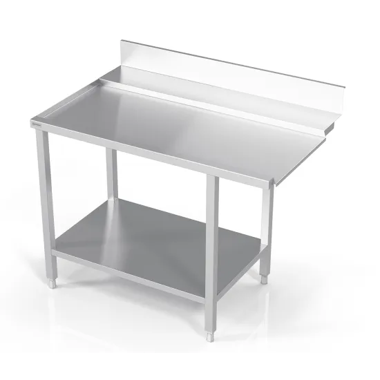 Post-Wash Table with Shelf