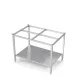Table with cutting board and shelf Novameta BHS-MP3-WLX-120/70/90