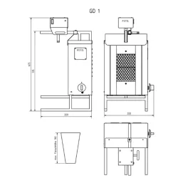 Gas gyros grill POTIS PG1102/ PG1103