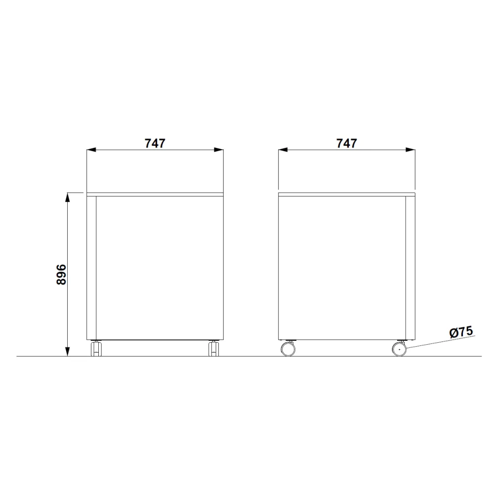 Self-service display counter ROCAM 01000ATHA/Q
