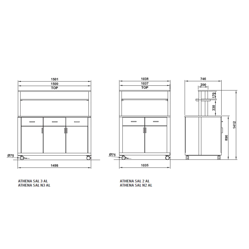 Self-service display counter ROCAM 010MOATHSAL2AL