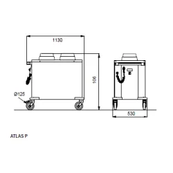 Plate Warming Cabinet ROCAM 03800SOLL/PP
