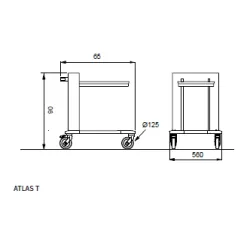 Tray trolley ROCAM 03800SOLL/V