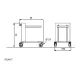 Tray trolley ROCAM 03800SOLL/V